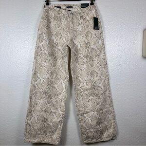 Wild Fable Beige Patterned Jeans